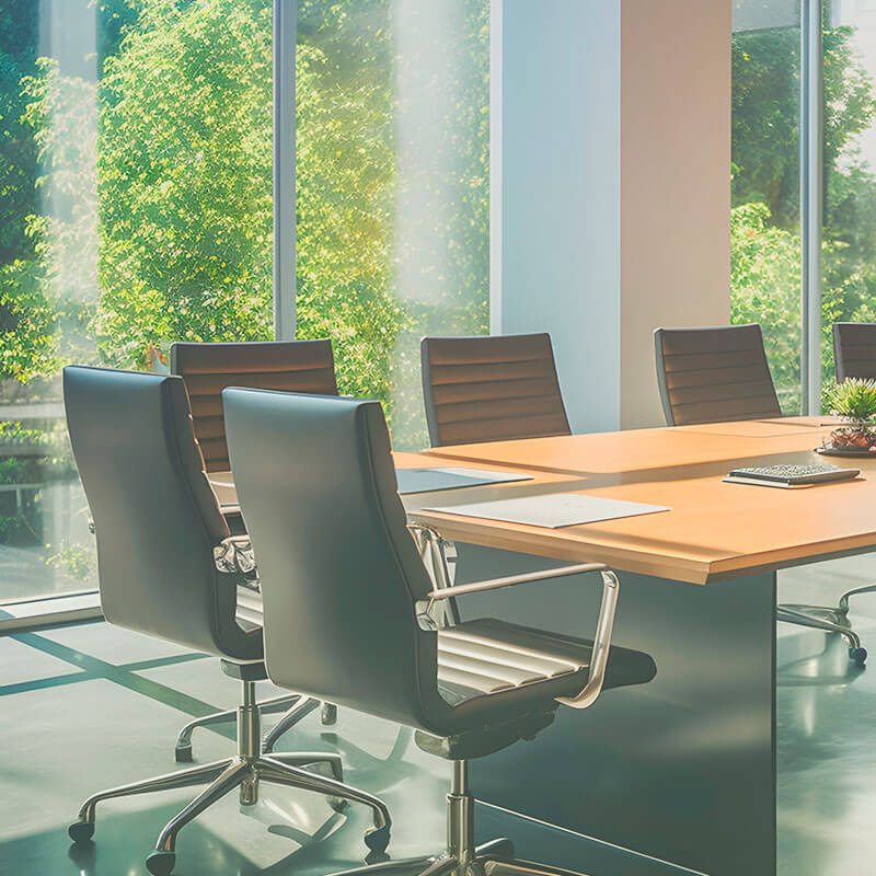 Boardroom without people